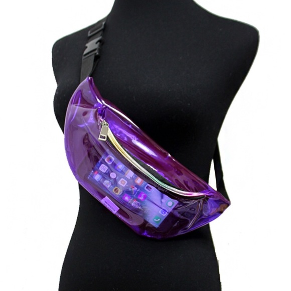 Handbags - Bold Reflective Clear Fanny Waist Pack
